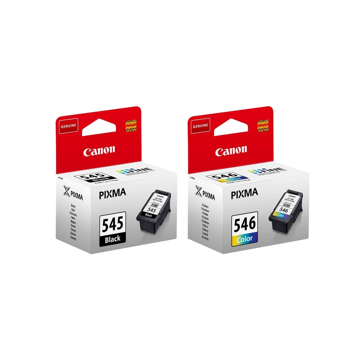 Canon PG-545 / CL-546 Black & Colour Ink Multipack
